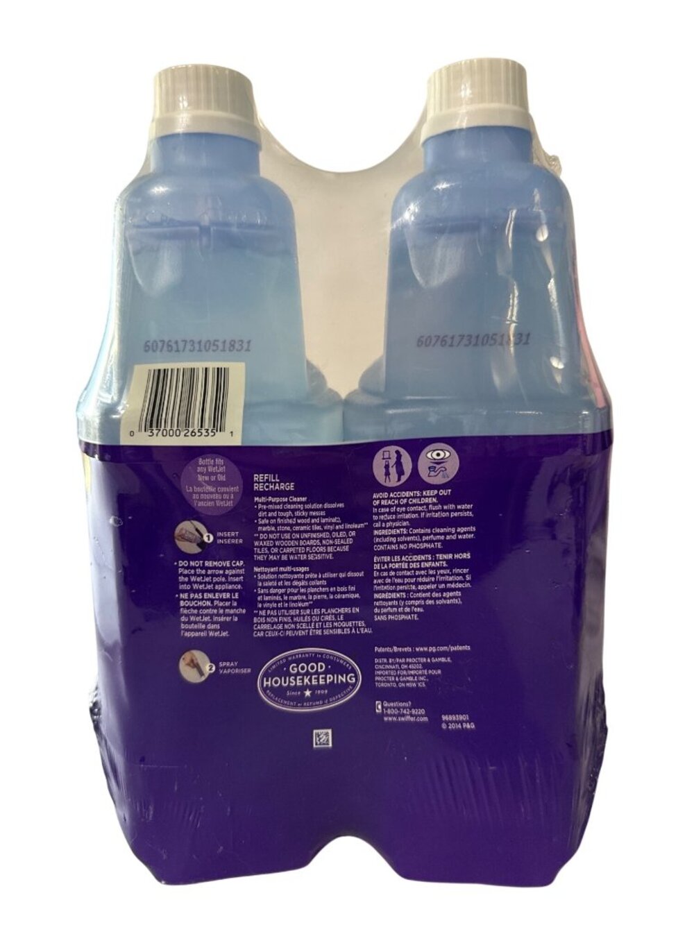 Swiffer WetJet Multi-Purpose Cleaner Refill Open-Window Fresh Scent 2 Pk SEALED - Picture 2 of 7